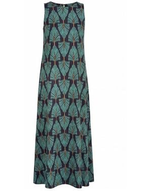 Niu Fließendes Maxikleid Mit Blumendruck - Grün