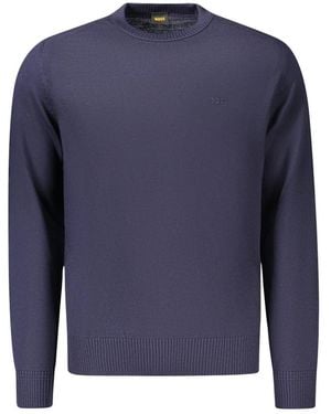 BOSS Round-Neck Knitwear - Bleu