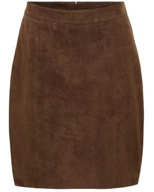Btfcph Leather Skirts - Marrone