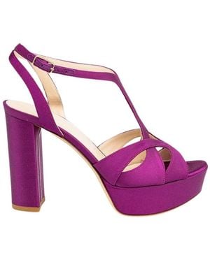 Lella Baldi High Heel Sandals - Purple