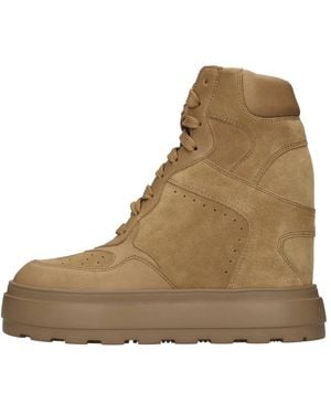 Casadei High-Top Suede Sneakers - Braun