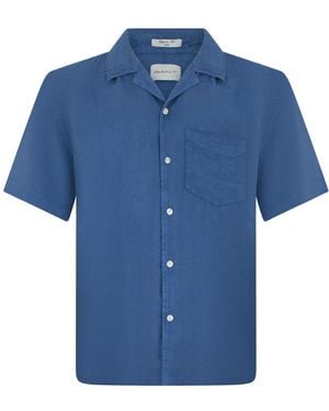 GANT Short Sleeve Shirts - Blue