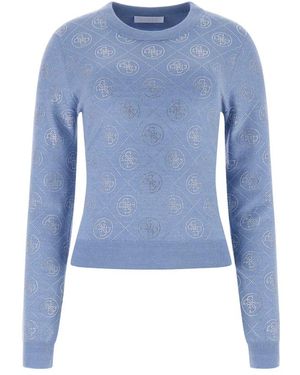 Guess Round-Neck Knitwear - Azul