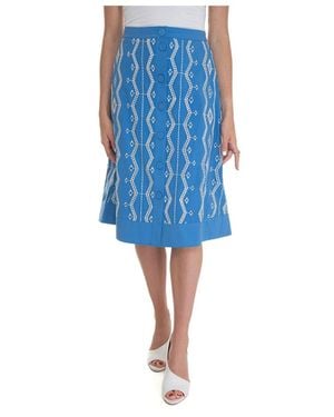 Suncoo Midi Skirts - Blue