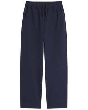 Maison Kitsuné Straight Trousers - Blue