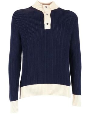Ballantyne Round-Neck Knitwear - Blue