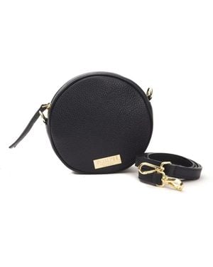 Pompei Donatella Borsa a tracolla in pelle con logo - Nero