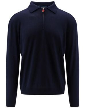 Kiton Round-Neck Knitwear - Bleu