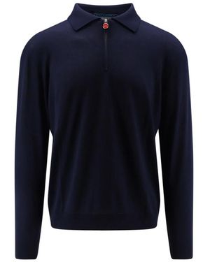 Kiton Round-Neck Strickwaren - Blau