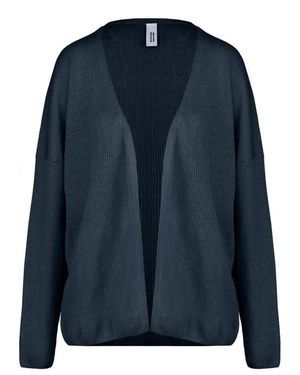 Bomboogie Linnen Vest Met Lange Mouwen - Blauw