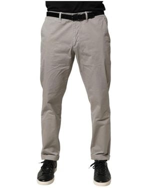 Jeckerson Baumwoll Stretch Tapered Fit Chino Hose - Grau