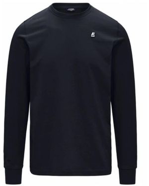K-Way Blauer Langarm T-Shirt