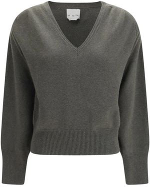 Sa Su Phi V-Ausschnitt Pullover - Grau