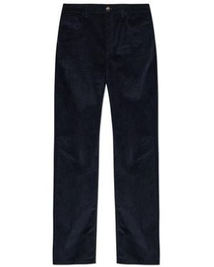 Rohe Relaxed Corduroy Broek - Blauw