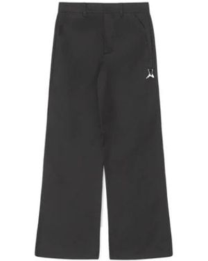 HELIOT EMIL Wide Trousers - Black