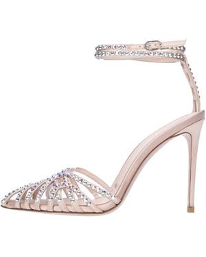 Le Silla Schoenen ,Roze ,Leer Aphrodite Sandal - Naturel