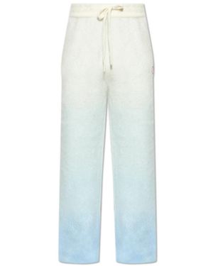 CASABLANCA Straight Trousers - Blu