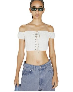 Guess Sleeveless Tops - Blue