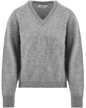 Not Shy V-Neck Knitwear - Gris