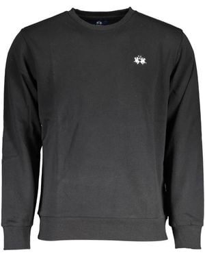 La Martina Sweatshirt Zonder Rits - Zwart