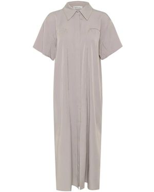 Karen By Simonsen Elegantes Hemdkleid Flint - Grau