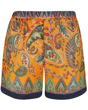 Etro Casual Shorts - Naranja