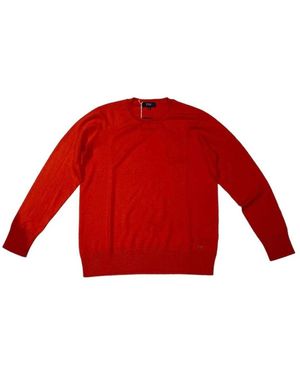 Fay Truien & Vesten ,Rood ,Lange Mouwen Ronde Hals Top