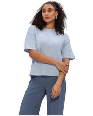SELECTED Truien & Vesten ,Blauw ,Slflulu 2/4 Knit O-Neck