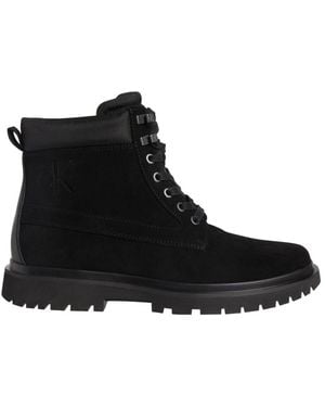 Calvin Klein Lace-Up Boots - Negro