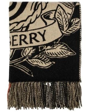 Burberry Winter Scarves - Negro