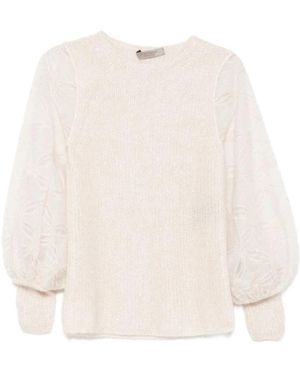 D.exterior Round-Neck Knitwear - Neutre
