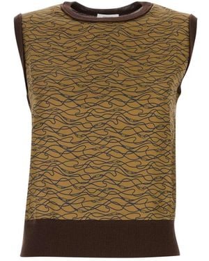 Ferragamo Round-Neck Knitwear - Verde