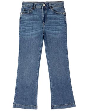 Oltre Jeans ,Blauw ,Katoen Stone-Washed Flare Jeans