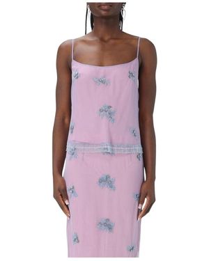 Blumarine Sleeveless Tops - Morado