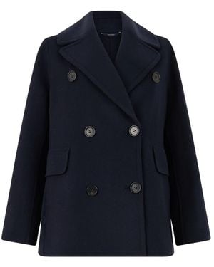 Max Mara Camilla Pea Coat - Blauw