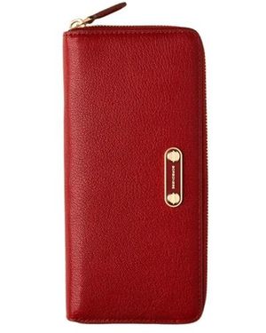 Borbonese Accessoires ,Rood ,Leer Grote Portemonnee Met Rits