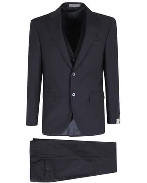 Corneliani Single Breasted Suits - Blue