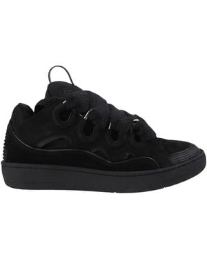 Lanvin Schoenen ,Zwart ,Leer Curb Sneakers