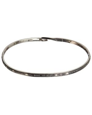 Werkstatt:münchen Hook Lyrics Armband - Mettallic