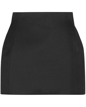 Wardrobe NYC Rhw Sculpted Skirt Mini - Zwart