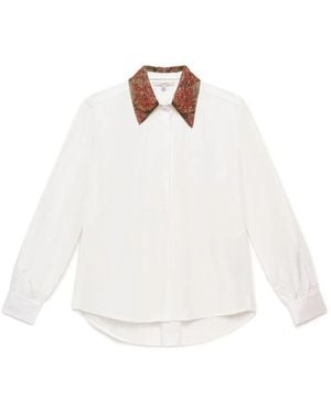 Maliparmi Blossom Borduurshirt - Wit