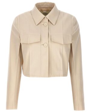 Fendi Light Jackets - Natural