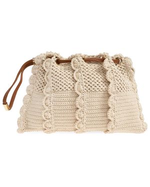 Ulla Johnson Adria Kleine Haakwerk Crossbody - Naturel