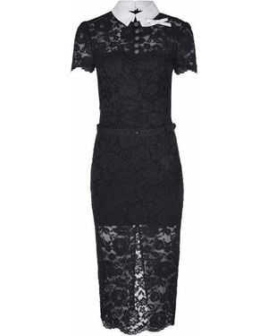 Self-Portrait Midi Dresses - Negro