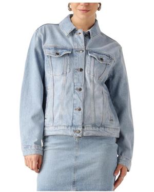 Object Jassen ,Blauw ,Denim Objellen Re Denim Jas