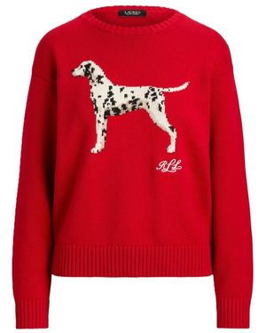Ralph Lauren Round-Neck Knitwear - Rojo