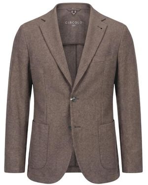 Circolo 1901 Jassen ,Bruin ,Wol Blazer G.Dyed Lana Vergine Bistre