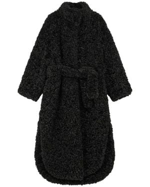 Frankie Shop Belted Coats - Black