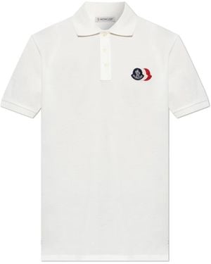 Moncler Polo Shirts - White