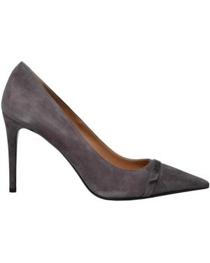 Eleventy Schoenen ,Grijs ,Suède Decolleté Van Suède
